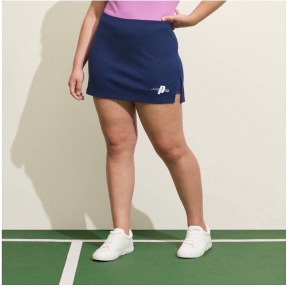 NWT! Prince Pickleball Mid-Rise Mini Slit Skort - Navy Blue XXL